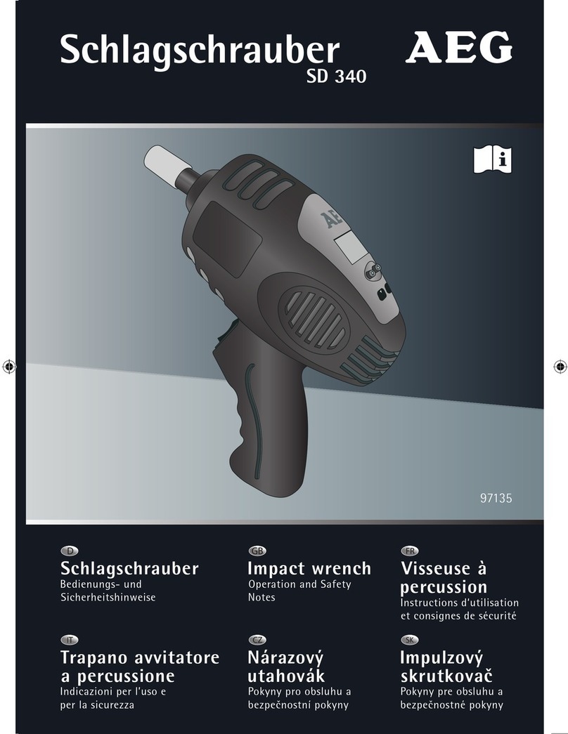 AEG SD 340 Manuel utilisateur