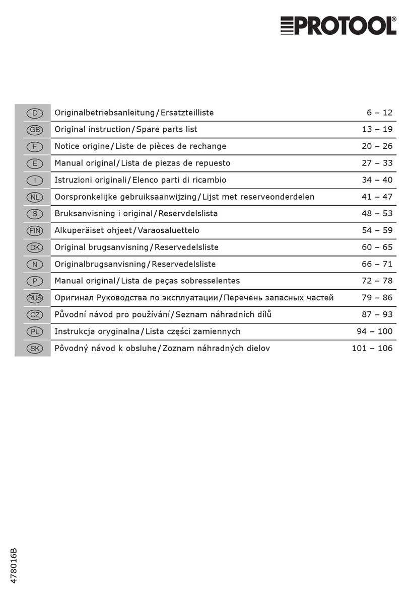 Protool DWP 4000 DEC Instructions de fonctionnement
