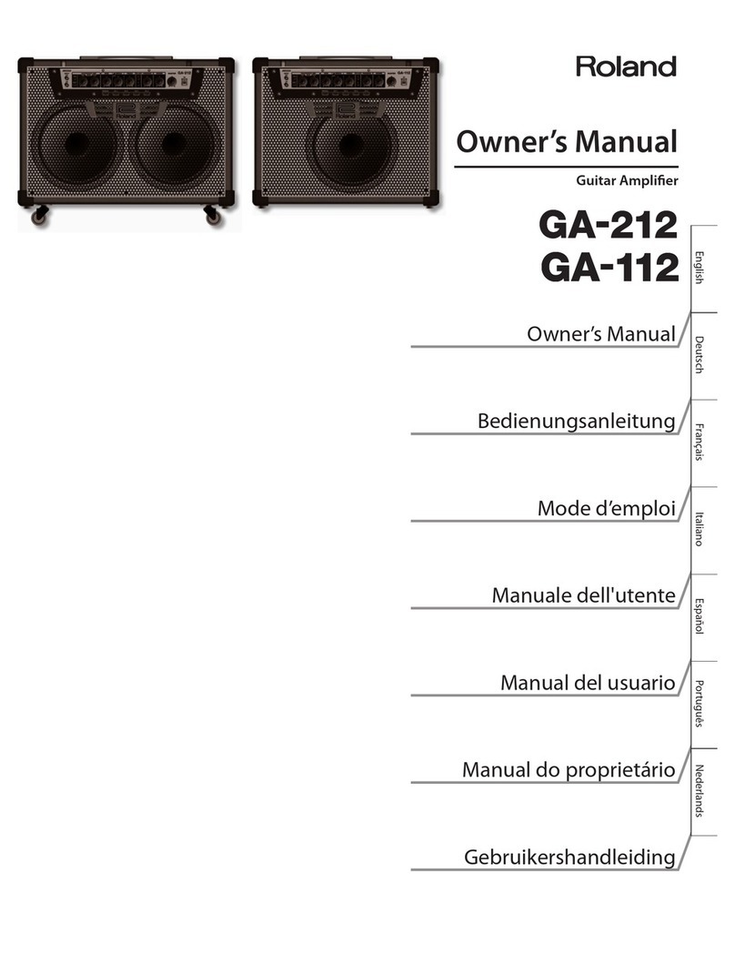 Roland GA-212 Manuel utilisateur