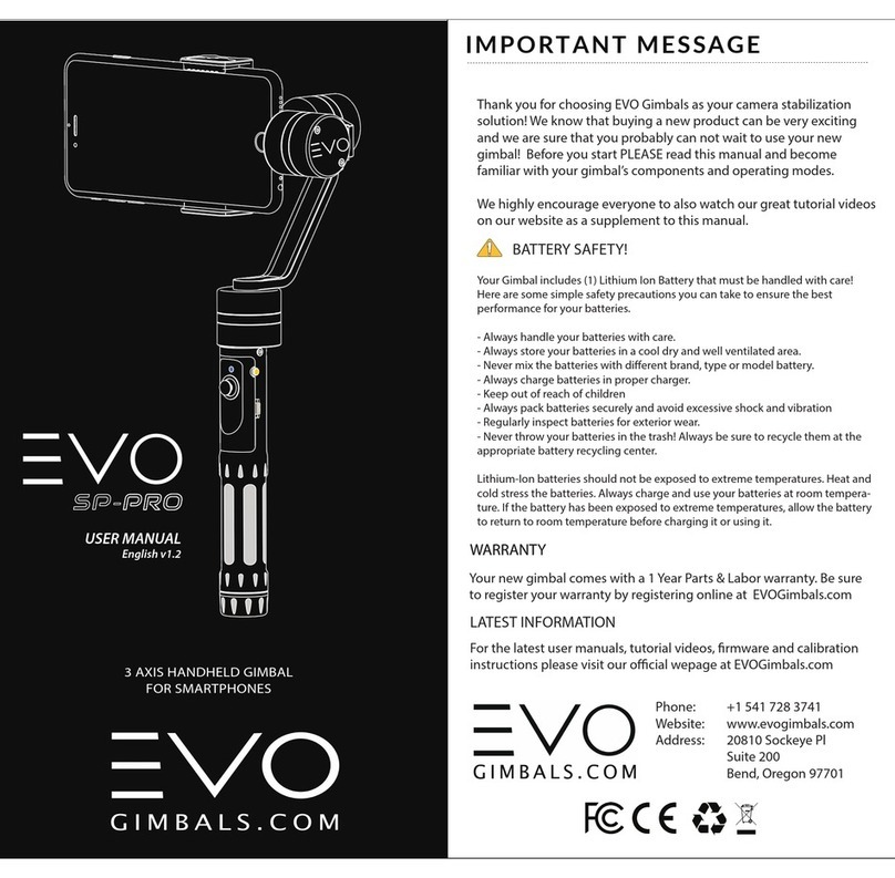 Evo SP-PRO Manuel utilisateur