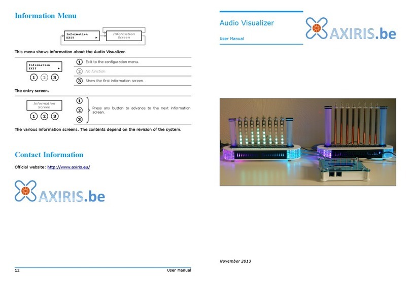 Axiris Audio Visualizer Manuel utilisateur