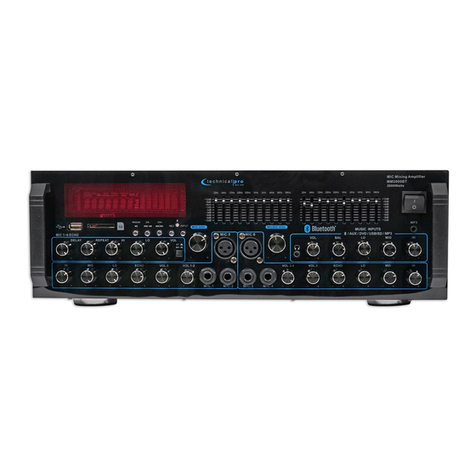 Technical Pro MM2000BT Manuel utilisateur Technical Pro MM2000BT Manuel utilisateur
