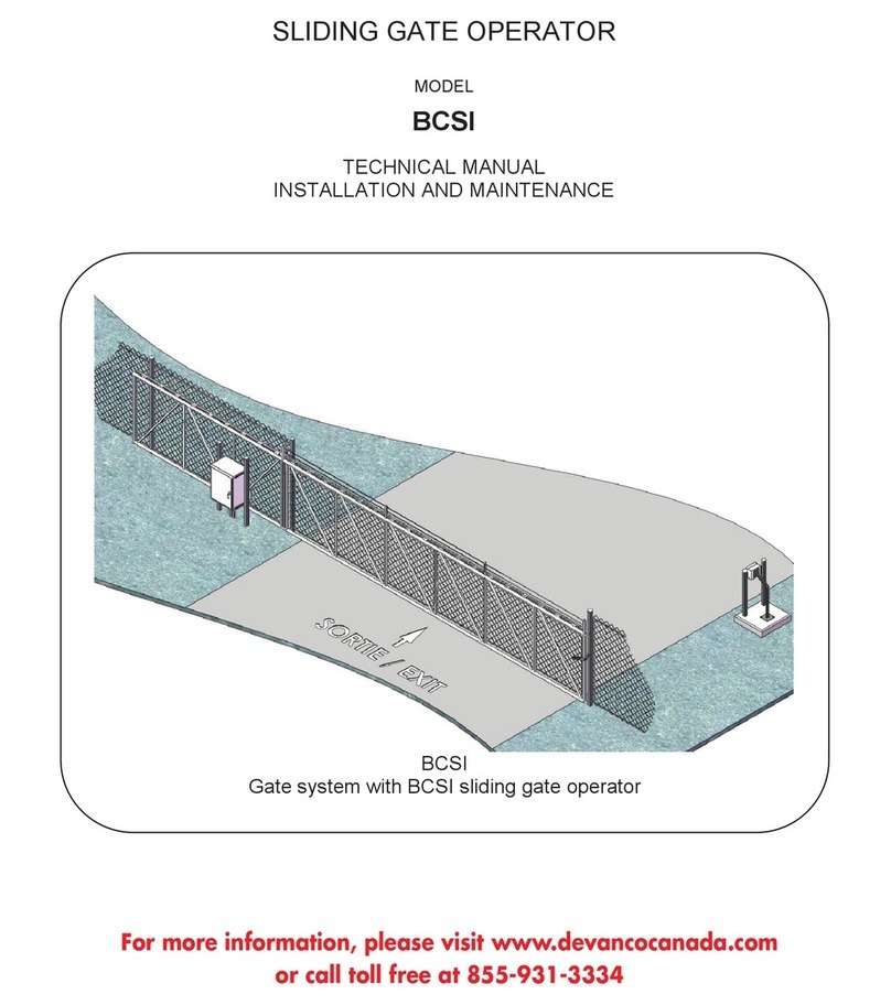 Devanco BCSI Manuel utilisateur