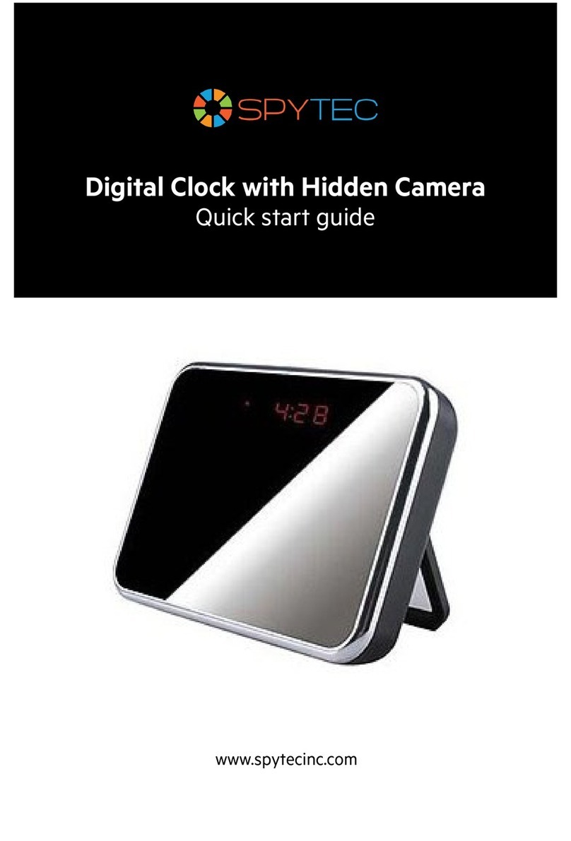 Spy Tec Digital Clock with Hidden Camera Manuel utilisateur