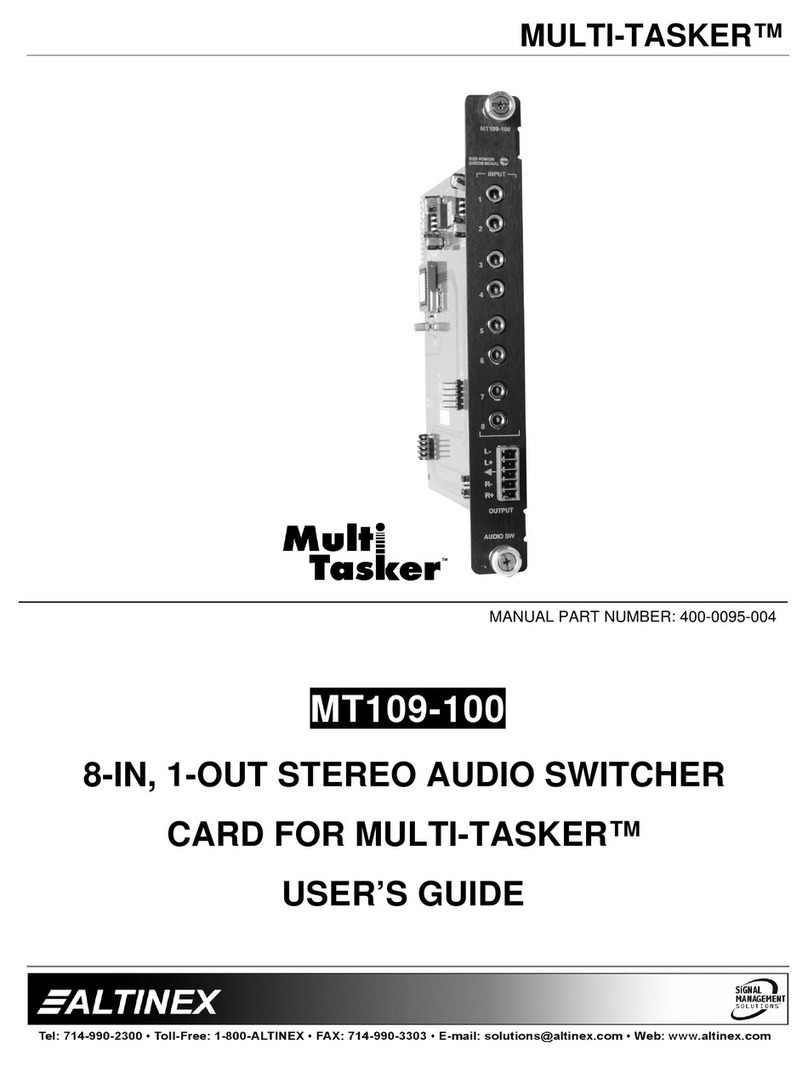 Multi-Tasker MT109-100 Manuel utilisateur
