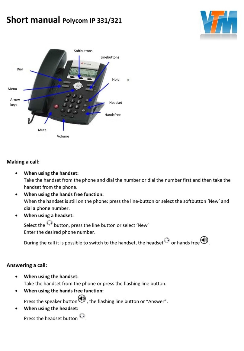 Polycom SoundPoint IP 331 Comment utiliser