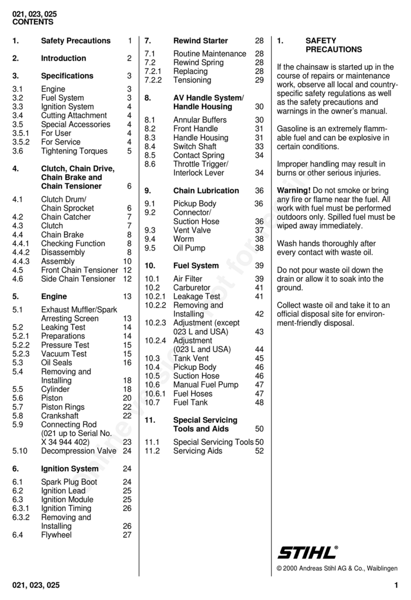 Stihl 021 Mode d'emploi