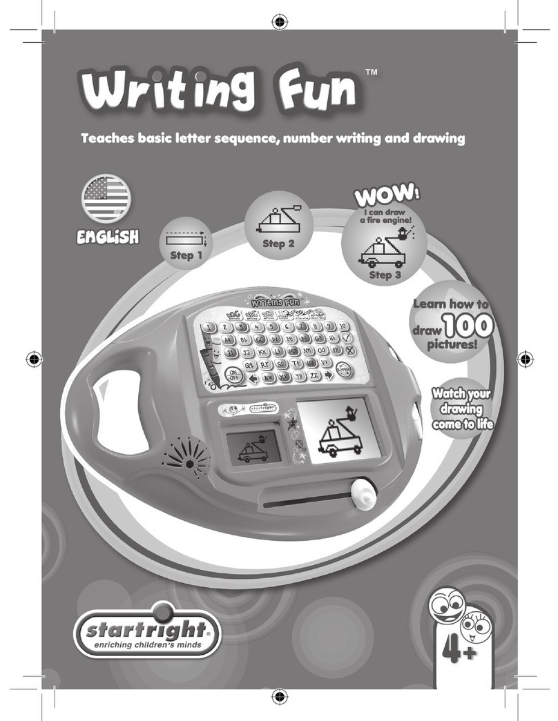 Startright Writing Fun Manuel utilisateur Startright Writing Fun Manuel utilisateur