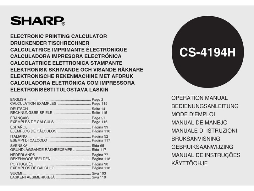 Sharp CS-4194H Manuel utilisateur