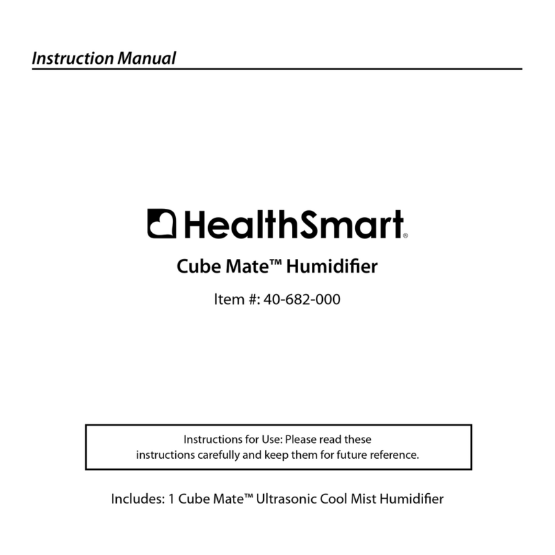 HealthSmart Cube Mate Manuel utilisateur HealthSmart Cube Mate Manuel utilisateur