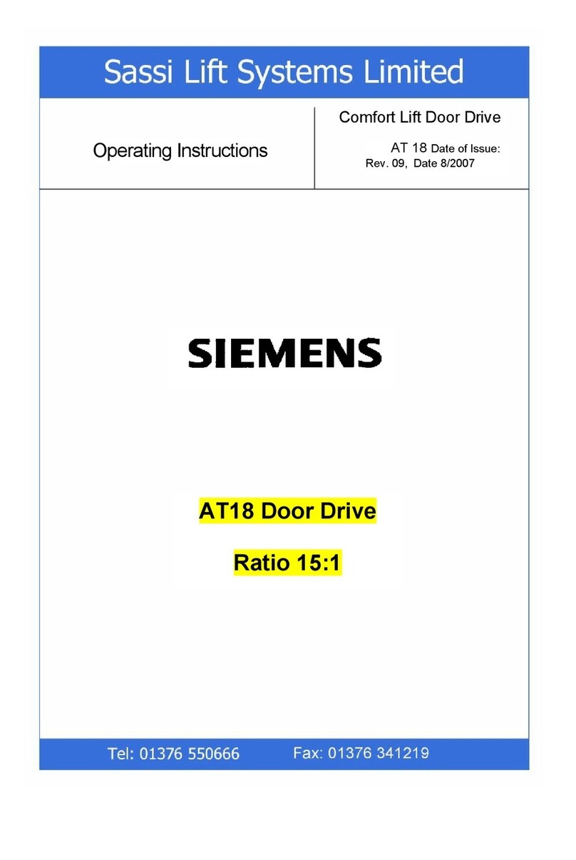 Siemens SIDOOR AT18 Manuel utilisateur
