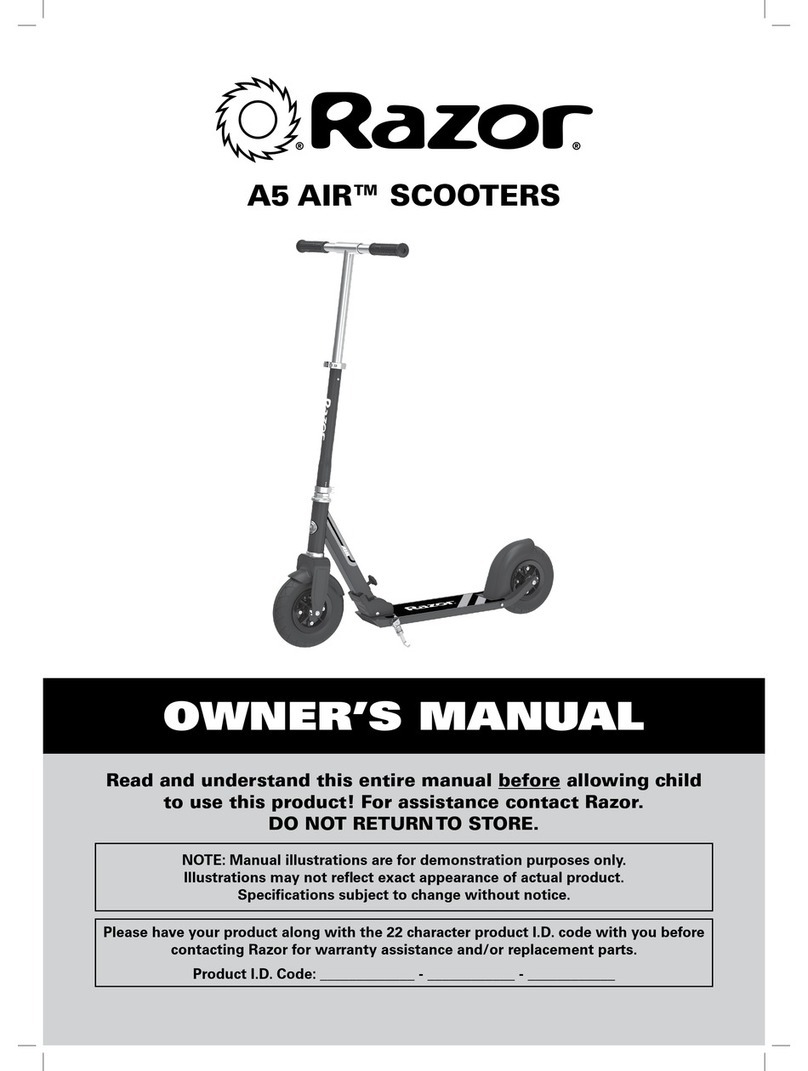 Razor A5 CARBON LUX Manuel utilisateur