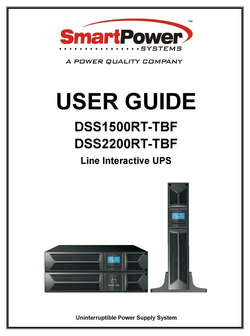 Smart power DSS1500RT-TBF Manuel utilisateur