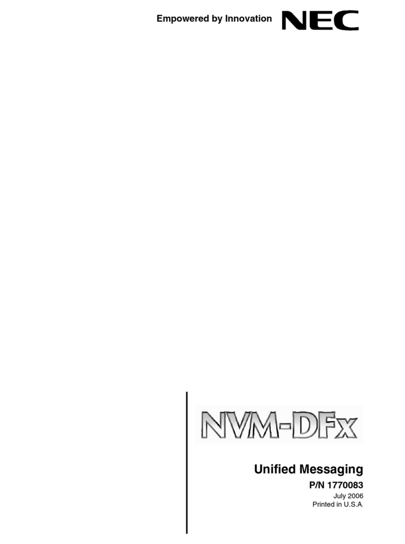 NEC NVM-DFx Manuel utilisateur