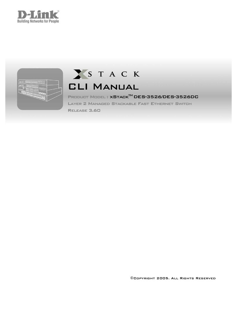 D-Link xStack DES-3526 Manuel utilisateur