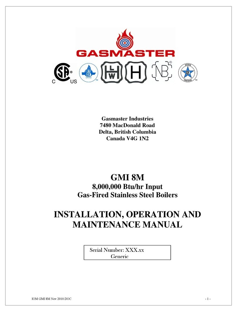 Gasmaster GMI 2M Manuel utilisateur