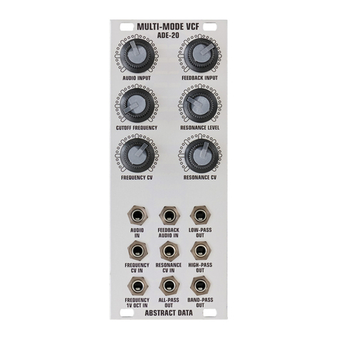 Abstract Data ADE-20 Manuel utilisateur