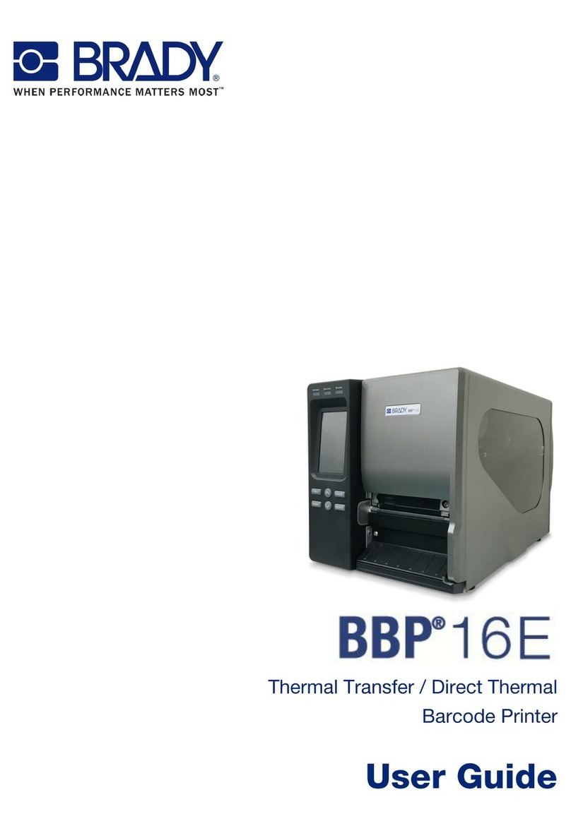 Brady BBP 16E Manuel utilisateur