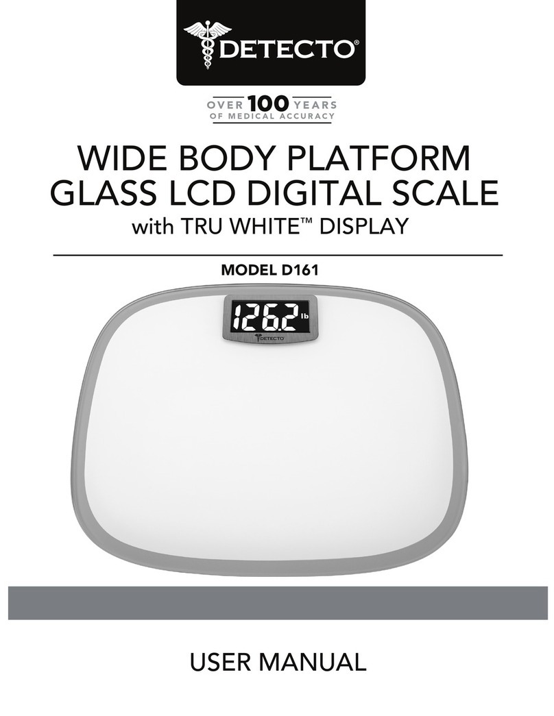 Detecto D161 Manuel utilisateur