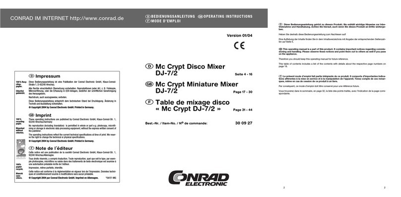 MC Crypt DJ-7/2 Manuel utilisateur