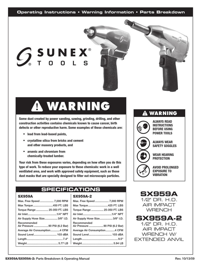Sunex Tools SX959A Manuel utilisateur