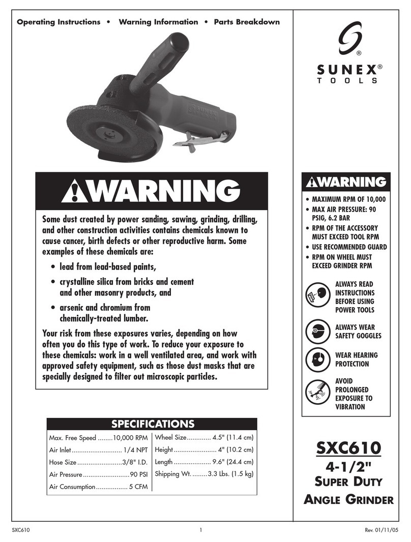 Sunex Tools SXC610 Manuel utilisateur Sunex Tools SXC610 Manuel utilisateur