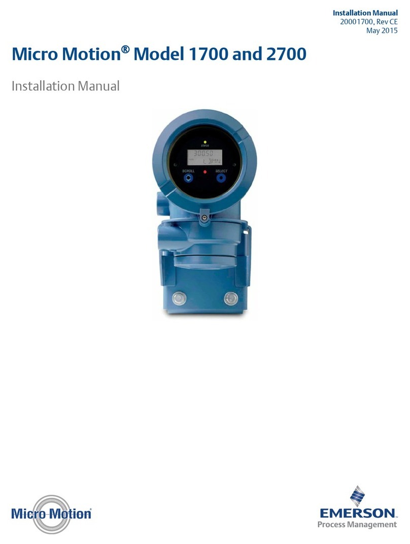 Emerson Micro Motion 1700 Manuel utilisateur