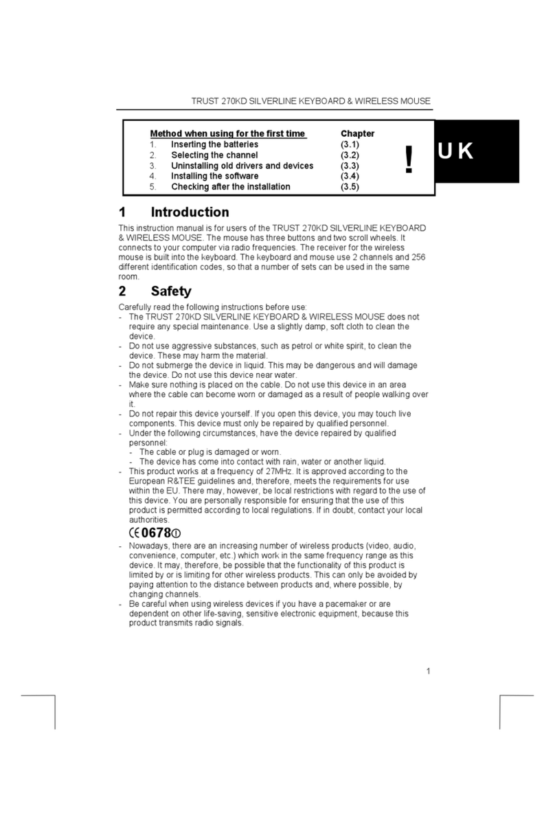 Trust 270KD Manuel utilisateur