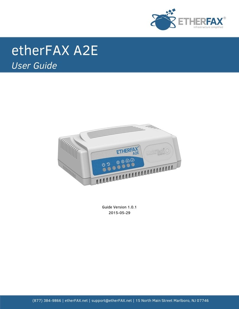 etherFAX A2E Manuel utilisateur