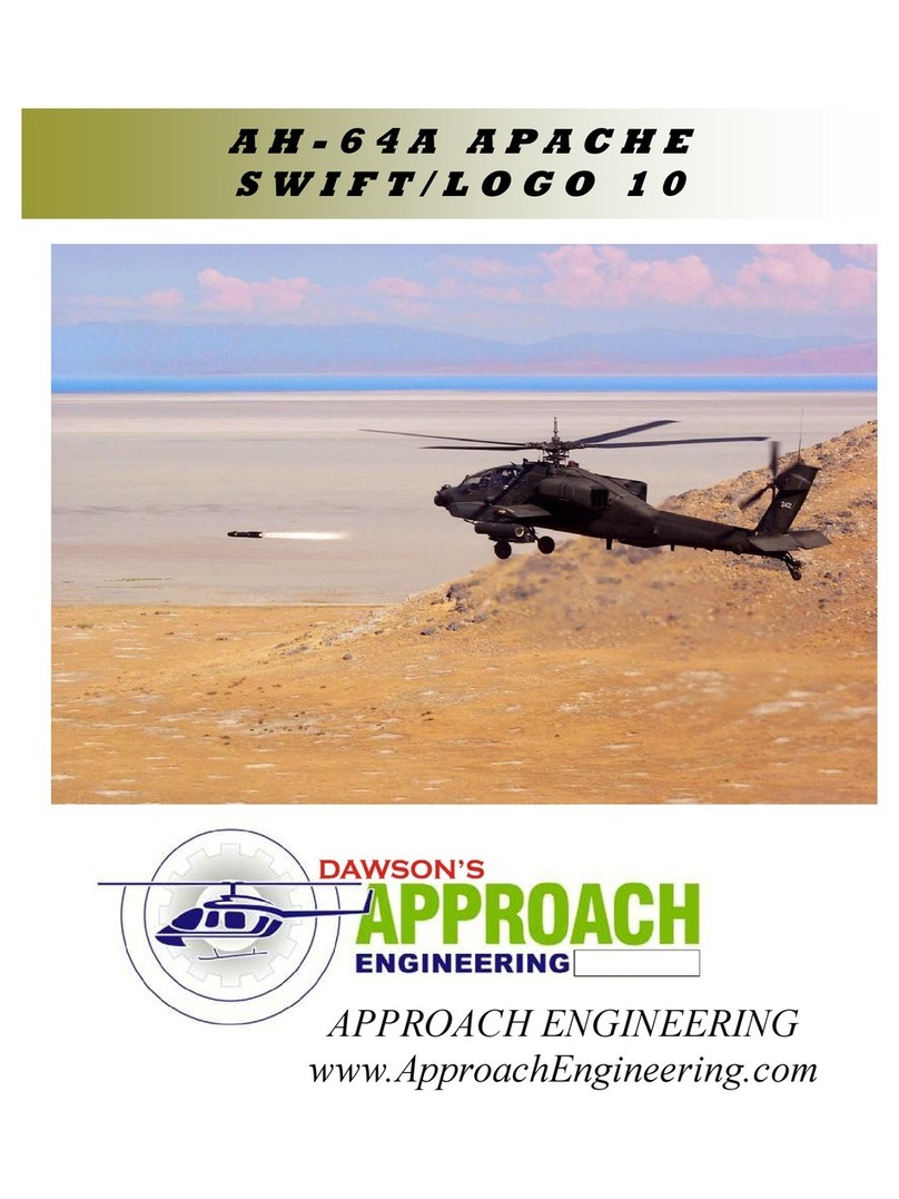 Approach Engineering AH-64A APACHE SWIFT/LOGO 10 Manuel utilisateur Approach Engineering AH-64A APACHE SWIFT/LOGO 10 Manuel utilisateur