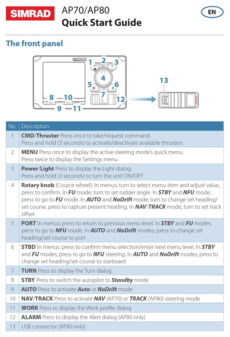 Simrad AP70 Manuel utilisateur