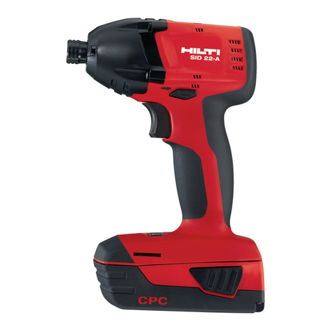 Hilti SID 14-A Manuel utilisateur