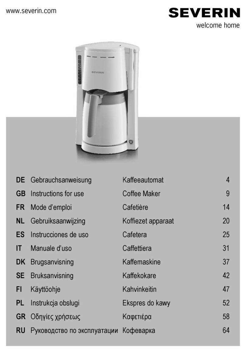 SEVERIN KA 4121 Manuel utilisateur SEVERIN KA 4121 Manuel utilisateur