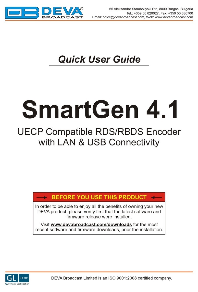 DEVA Broadcast SmartGen 4.1 Manuel d'instructions