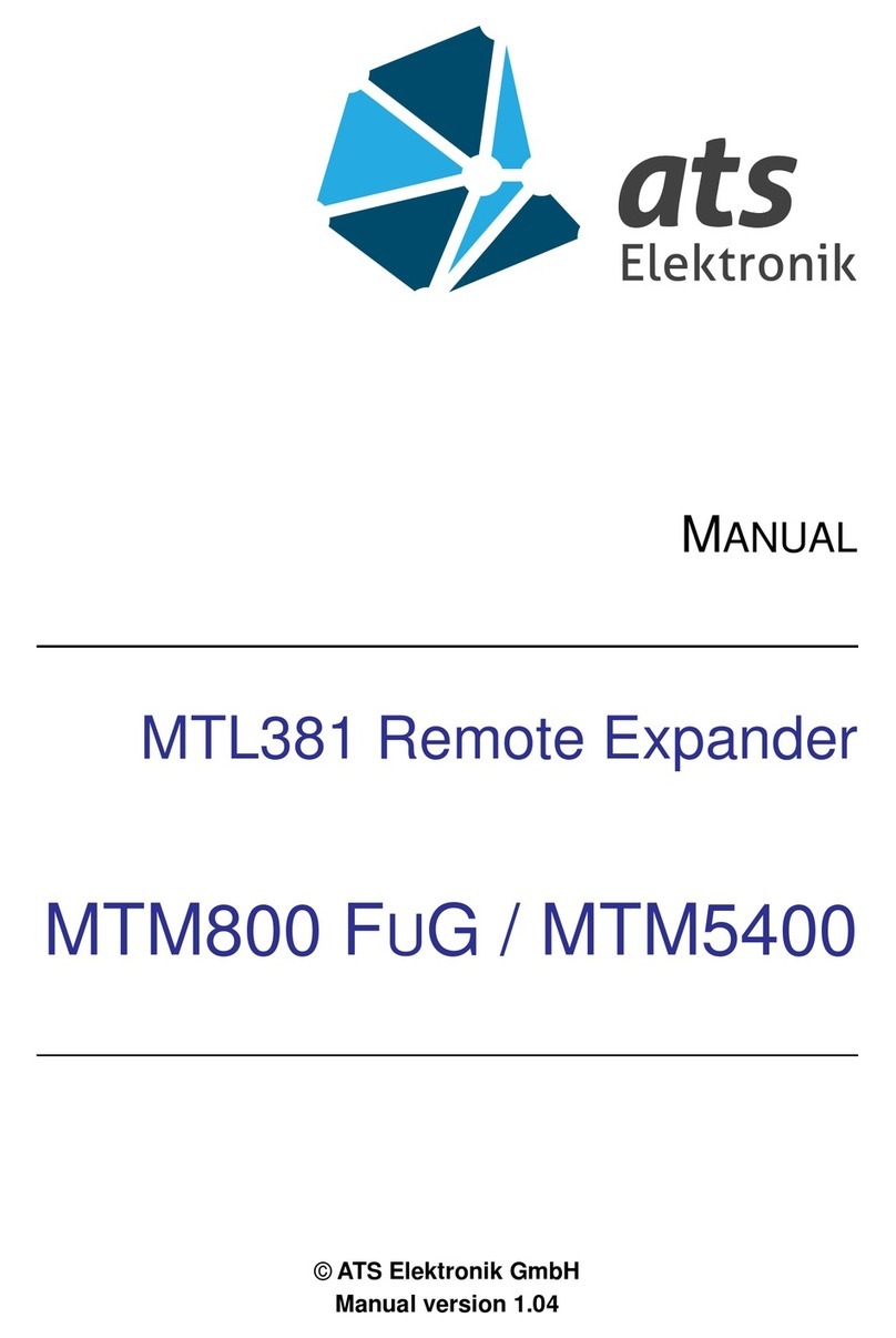ATS MTL381 Manuel utilisateur