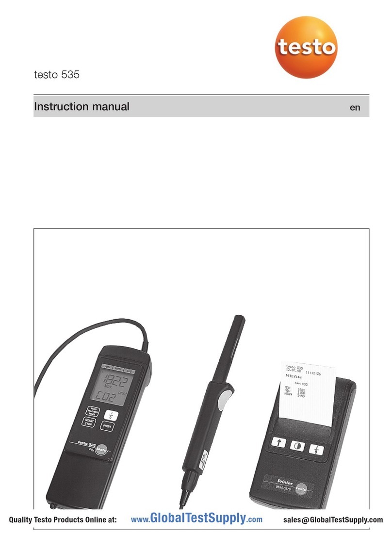 TESTO 535 Manuel utilisateur