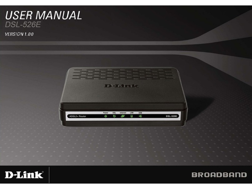 D-Link DSL-526E Manuel utilisateur D-Link DSL-526E Manuel utilisateur