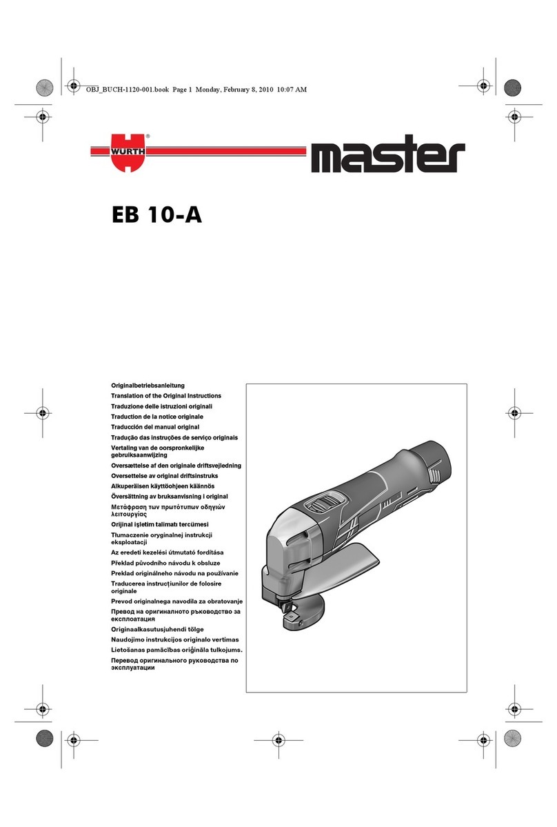 wurth EB 10-A Instructions de fonctionnement