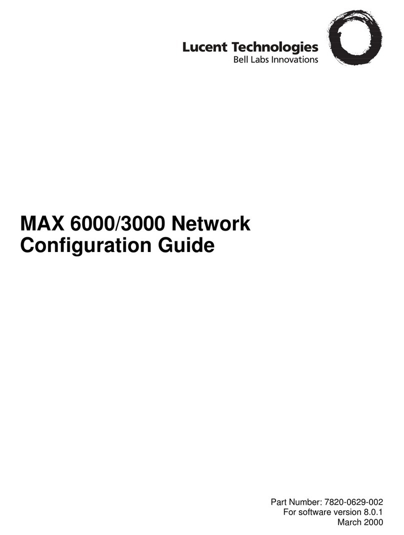 Lucent Technologies MAX 6000 Manuel utilisateur