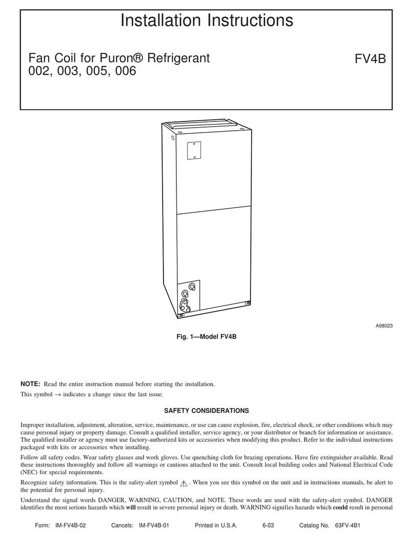 Carrier FV4B Manuel utilisateur
