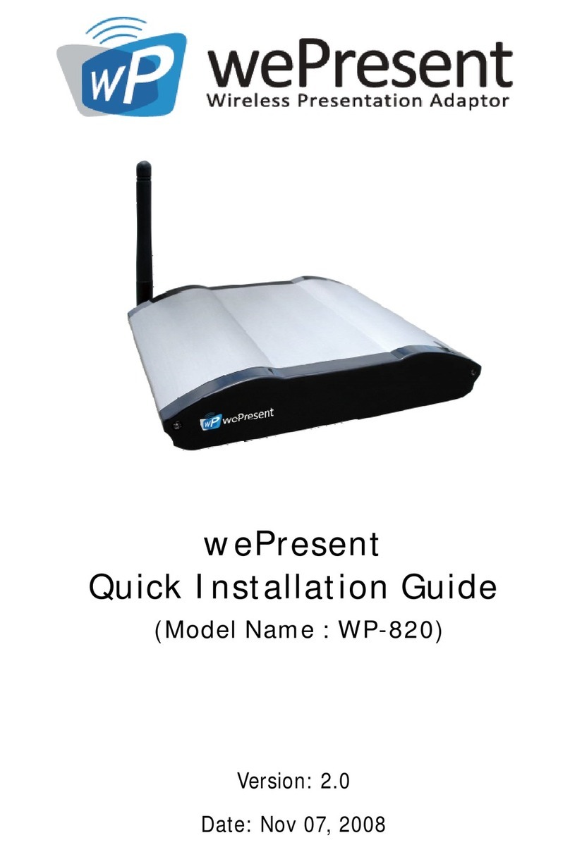 WePresent WP-820 Manuel utilisateur