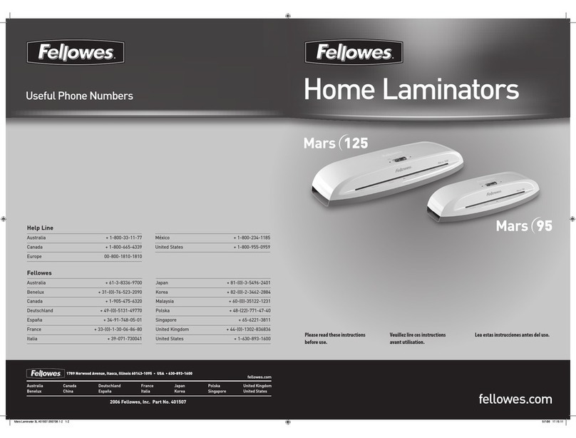 Fellowes Mars 95 Manuel utilisateur