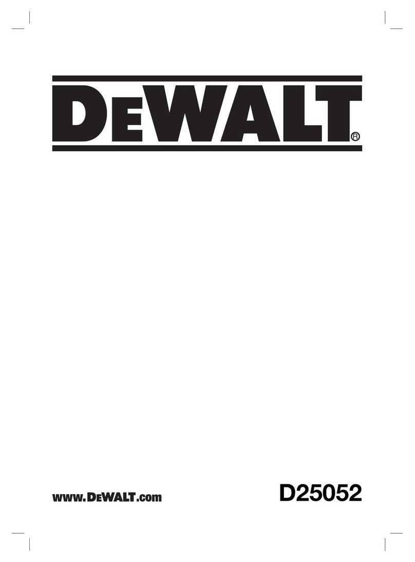 DeWalt D25052 Manuel utilisateur