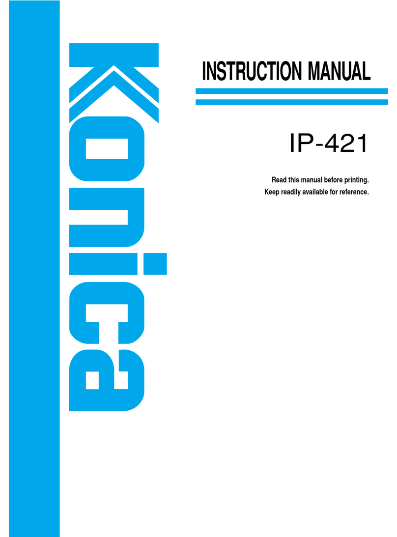 Konica Minolta IP-421 Manuel utilisateur Konica Minolta IP-421 Manuel utilisateur
