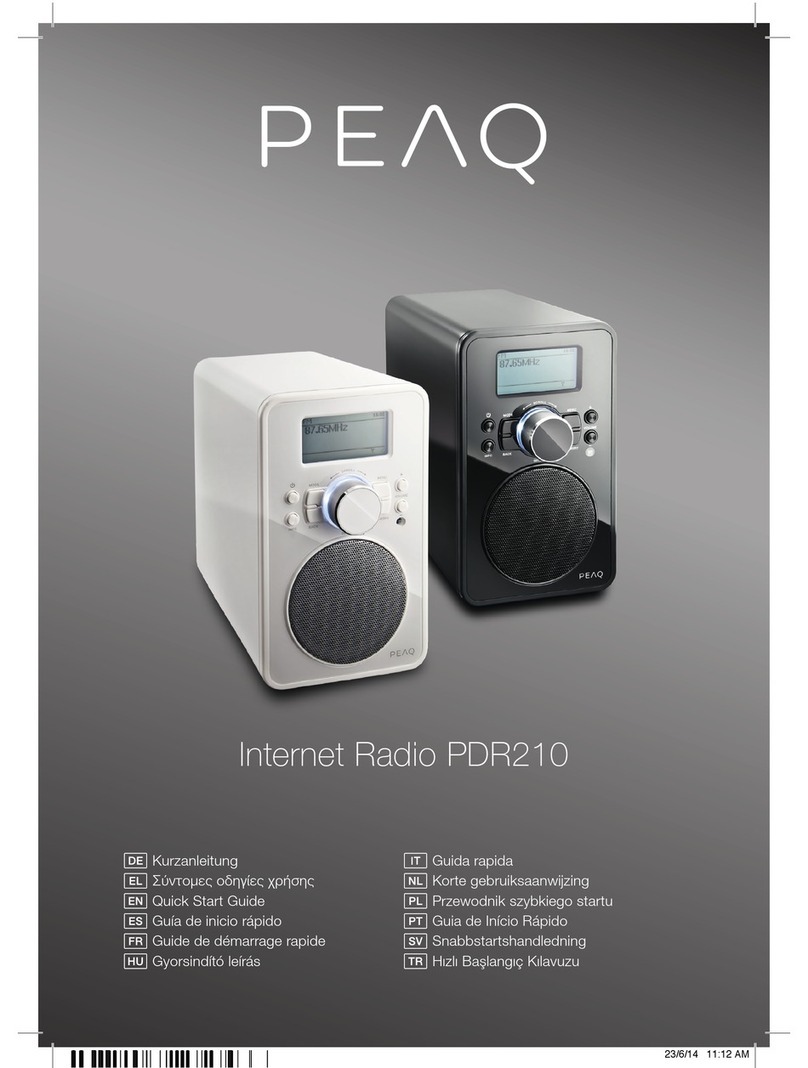 Peaq PDR210 Manuel utilisateur