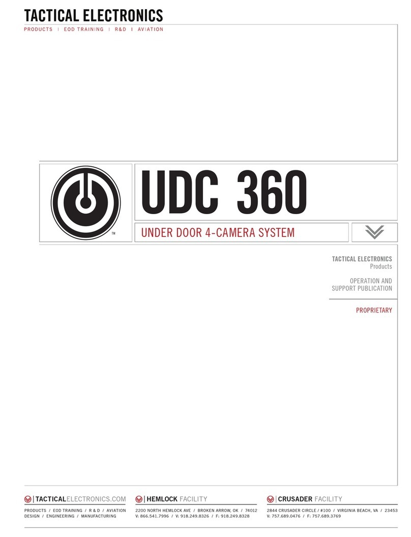 Tactical Electronics UDC 360 Manuel utilisateur