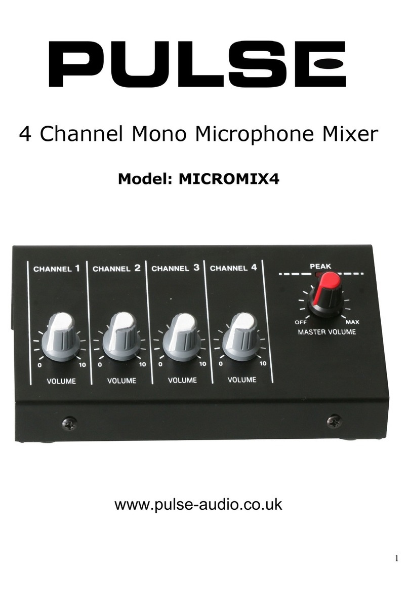 PULSE+ MICROMIX4 Manuel utilisateur