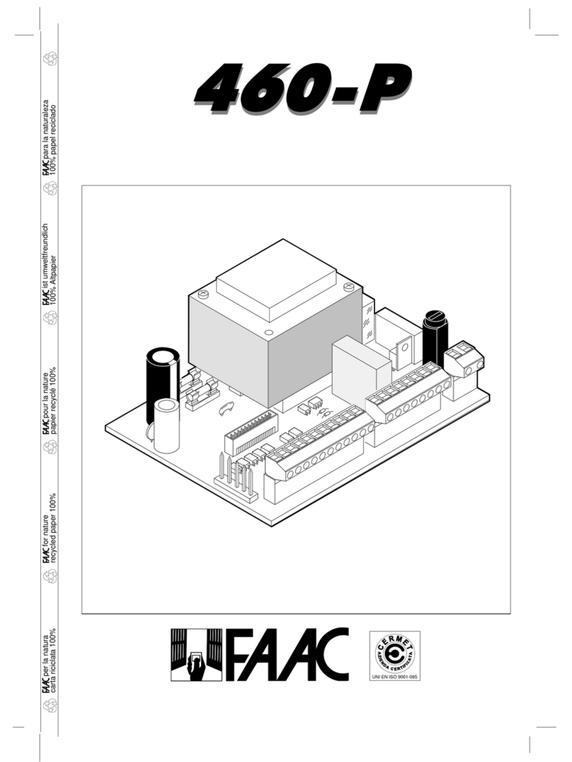FAAC 460-P Manuel utilisateur