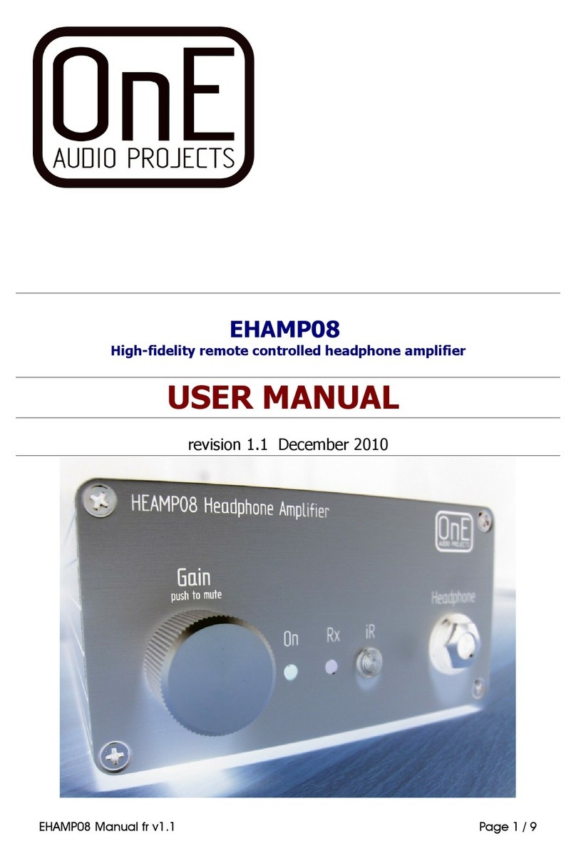 ONE EHAMP08 Manuel utilisateur