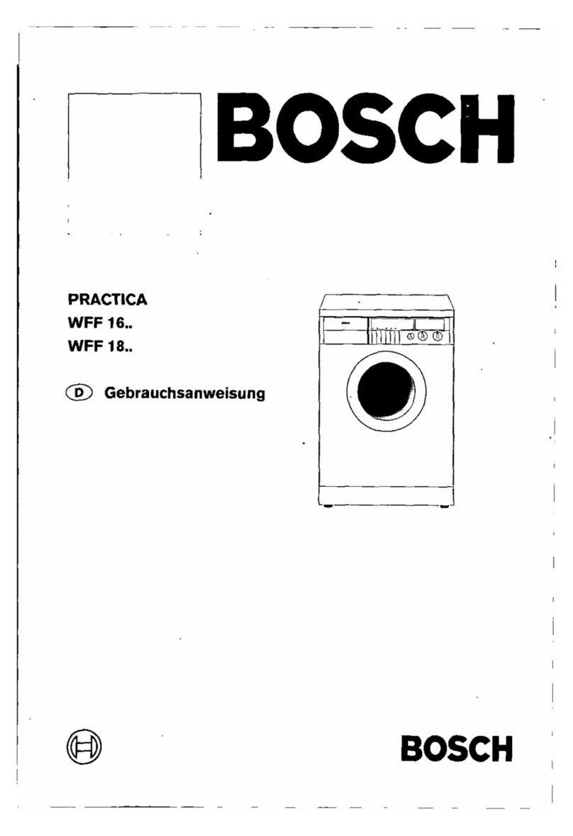 Bosch WFF 16 series Manuel utilisateur